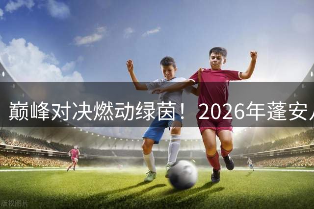 巅峰对决燃动绿茵！2026年蓬安八人制足球“暑假杯”比赛圆满收官
